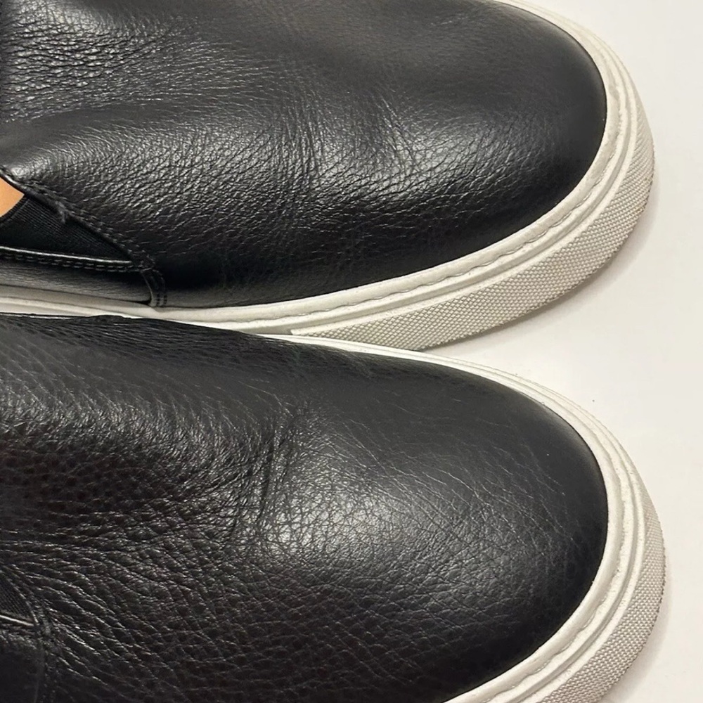 Aquatalia Onida Black Leather Slip-On Sneakers 10.5 - Picture 7 of 16